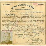 Chinese laborer certificate