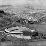 Aerial view just before opening day
